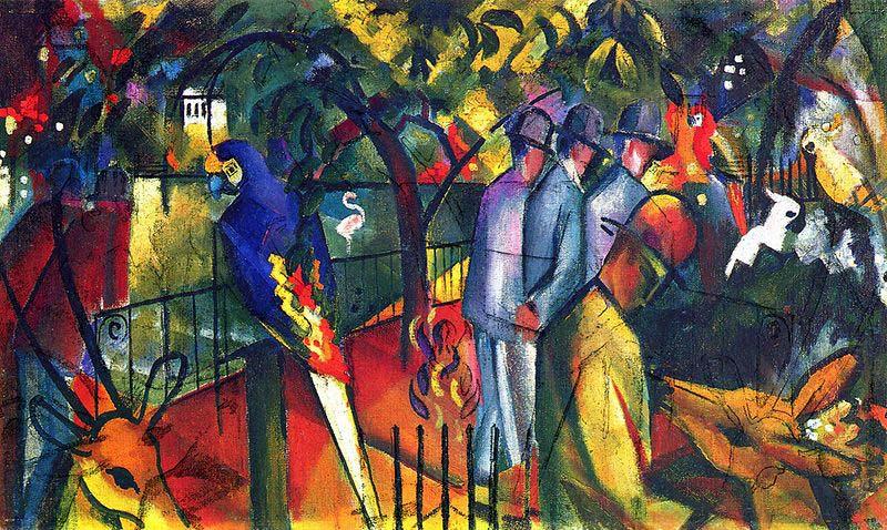 August Macke Zoologischer Garten (I) oil painting picture